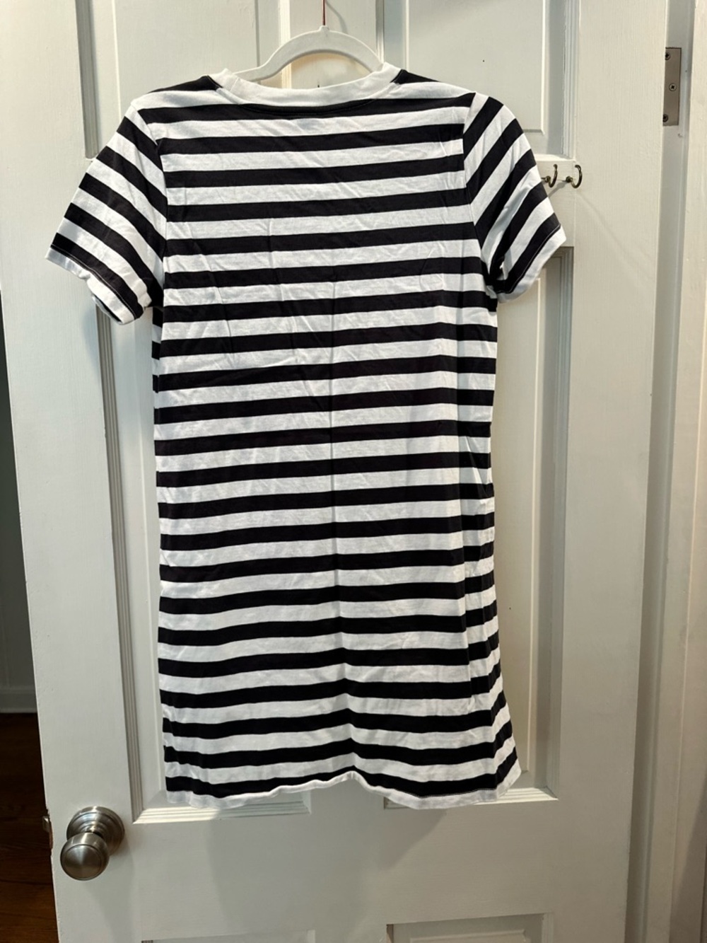 Old Navy Black and White Striped Tee